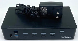 STARTECH SV431HDU3A2 4-PORT HDMI KVM SWITCH W/USB 3.0 HUB W/6A-181WP12 ADAPTER - Afbeelding 1 van 16