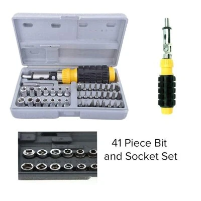 41 in 1 Pcs Tool Kit Screwdriver and Socket Set Multipurpose Screwdriver - Image 1 of 4