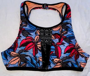 Mambo Womens Size 14-16 Large Bikini Top Swimmers Bathers Blue Red New - Picture 1 of 9