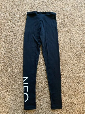 New! Choose XS S M L XL Womens Adidas Neo Logo Black White Leggings m61125 - Image 1 of 4