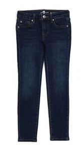 NWT Girl's Seven 7 For All Mankind Blue Skinny Jeans Size 8 MSRP $49.00 - Picture 1 of 12