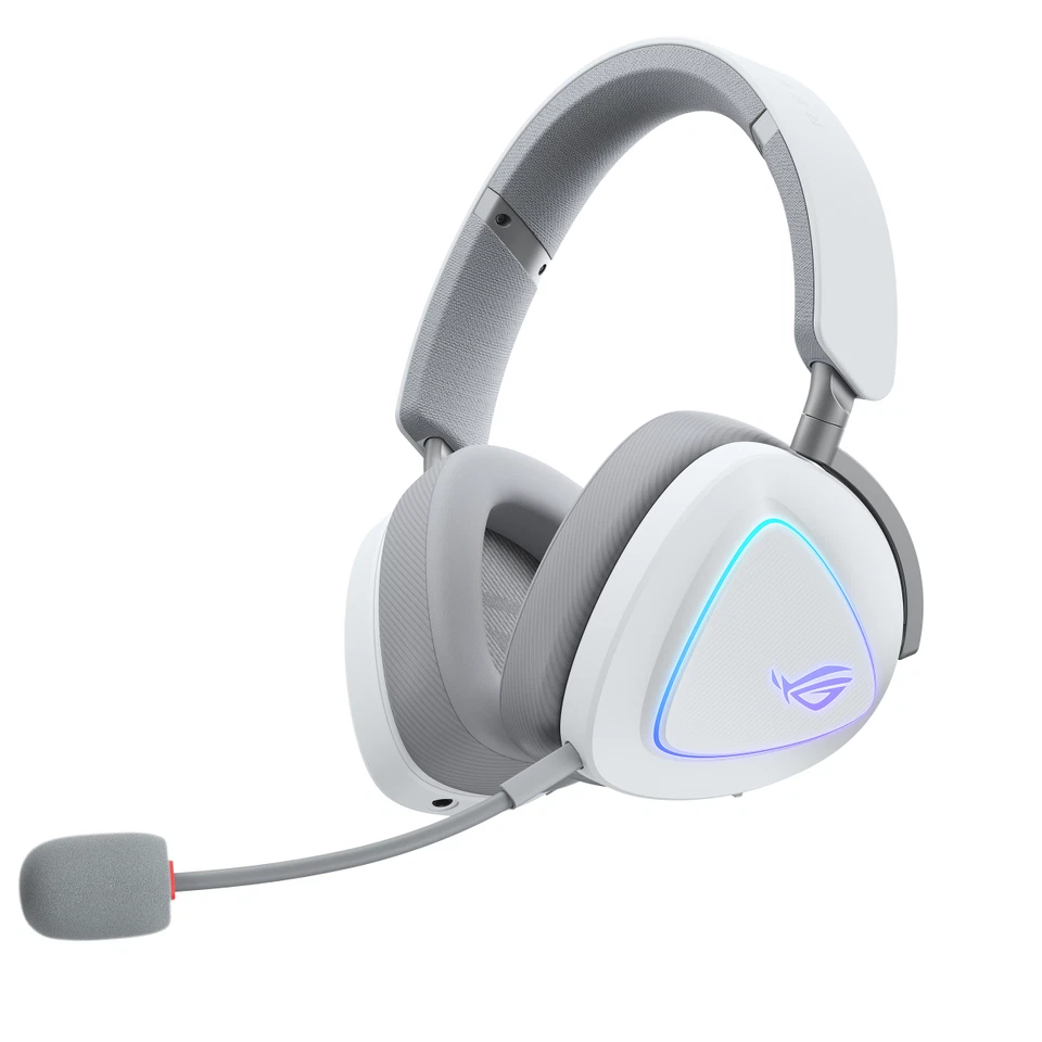 ASUS ROG Delta II White RGB Gaming Headset (Bluetooth, 3,5-mm-Anschluss, weiß) - Bild 1 von 1
