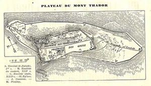 ISRAEL MONT THABOR MOUNT TABOR PLAN MAP 1936 - Picture 1 of 1