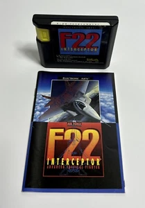 F22 Interceptor Sega Genesis, 1991. Mit Spielanleitung, ohne Hülle.. GETESTET… - Bild 1 von 7