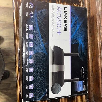 Linksys Smart WiFi Dual Band Wireless Router Internet Gigabit High Speed AC1200+ - Image 1 of 3