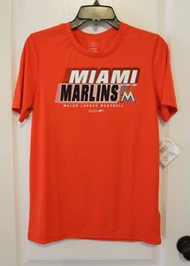 NWT Miami Marlins MLB Short Sleeve Performance Tee Shirt Boys L 14/16 - Picture 1 of 6