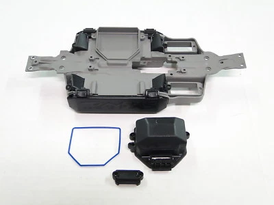 NEW TRAXXAS 1/16 E-REVO Chassis +Receiver Box VXL RE7 - Image 1 of 3