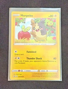 Juego de cartas coleccionables Pokémon Morpeko SWSH031 Holo Black Star Promo casi nuevo - Imagen 1 de 1