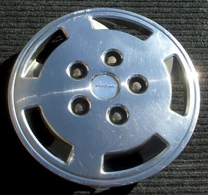 One Genuine 13" Pontiac Sunbird Phoenix 5-Slot Hubcap Wheel Cover 1984 1989 OEM - Picture 1 of 12
