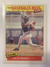 1986 Fleer Baseball's Best Sluggers vs. Pitchers - #9 Julio Franco