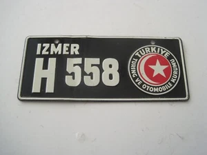 General Mills Wheaties Bicycle License Plate Mini Turkey 1950's - Picture 1 of 3