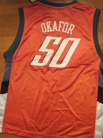 Emeka Okafor  CHARLOTTE HORNETS Orange Jersey - Youth Large L 14-16 Cover