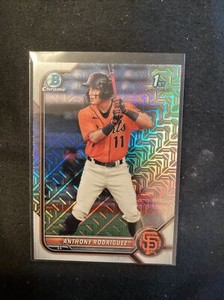 2022 Bowman Anthony Rodriguez 1st Chrome Mojo Mega Box Refractor #BCP-26    EN12