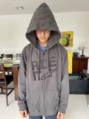 Alpinestars Hoodie Zip Fleece Gray XL - Image 1 of 3
