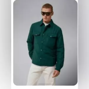 NUEVO CON ETIQUETAS J. Lindeberg Hombres Big Bridge Rev Sobrecamisa Reversible Chaqueta Verde - Talla M - Imagen 1 de 7