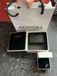 pandora bracelet ✅✅✅✅✅ With Charm And Box ✅✅✅✅✅✅✅used - Picture 1 of 5