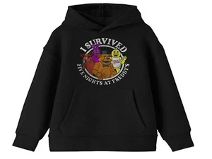 Five Nights at Freddy's  Survived Five Nights at Freddy's Youth Black Hoodie NEW - Picture 1 of 1
