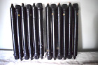 Colonial Candle Of Cape Cod Box Of 12 Classic Tapers 10? Black In Original Box