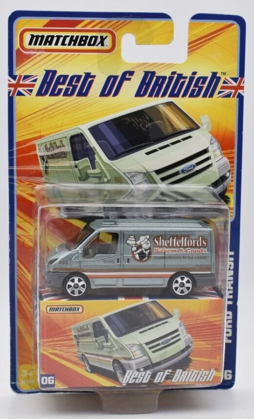 Matchbox Best of British #06 Ford Transit Van bleu. blister card - Photo 1/1