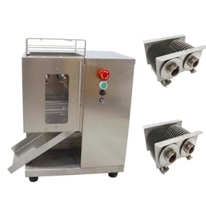 QSJ-T 8mm Shredded Meat Cutting Machine 250kg Output Double Blade Cutter Slicer - Picture 1 of 11