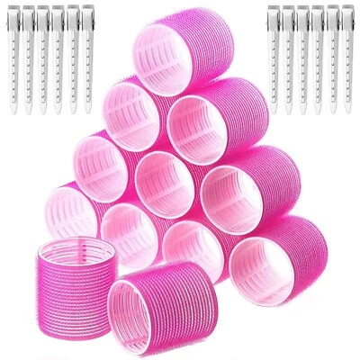 Lockenwickler Set 24 Stücke Große Locken Curlers Ohne Hitze Selbsthaftend Haf... - Bild 1 von 4