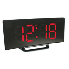 LED Mirror Digital Alarm Clock Electronic Watch  Night Display Table Clock