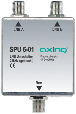 Abverkauf Axing SPU 6-01 22KHZ 2X1 LNB HD SATELLITE MULTI-SWITCH FTA 22 Khz 22K - Image 1 of 4