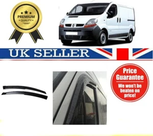 VAUXHALL VIVARO RENAULT TRAFIC 2001-2014 Wind Deflectors Rain Sun, Smoke Window - Picture 1 of 5