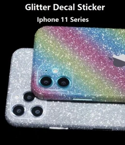 Für iPhone 11 Pro Max Glitzer Ganzkörper Skin Aufkleber Bling Sticker Schutz  - Bild 1 von 46