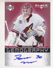 2007-08 Upper Deck Black Diamond Gemography David LeNeveu #G-DL Auto