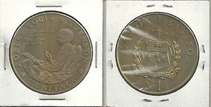 1969 Samoa Robert Louis Stevenson Tusitala 1 $ Medaille - Bild 1 von 1