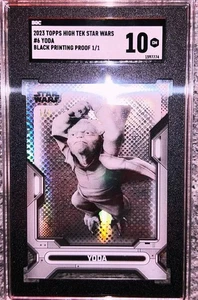 2023 Topps Star Wars 1/1 Yoda Printing Plate SGC 10 Gem Mint Star Wars Cards - Picture 1 of 24