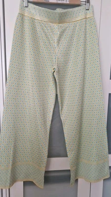 Zara Jaqcuard Strickhose Culotte grün Gr M  wie neu - Bild 1 von 3