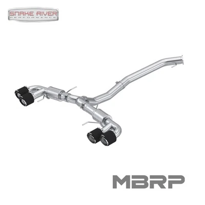 Escape trasero doble dividido MBRP con cuatro puntas de fibra de carbono para 09-24 Nissan GT-R 3.8 Foto 1 de 4