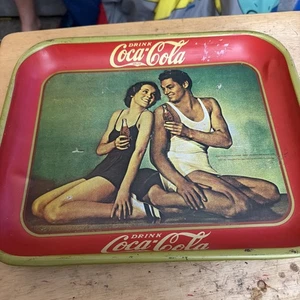 Vintage reproduction of Mid Century 1934 Coca Cola & MGM Advertising Tray 13.25" - Picture 1 of 9