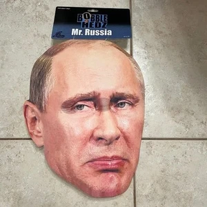 ENORME TESTA DI SCHIUMA VLADIMIR PUTIN LEADER RUSSO PRESIDENTE MASCHERA COSTUME HALLOWEEN - Foto 1 di 3