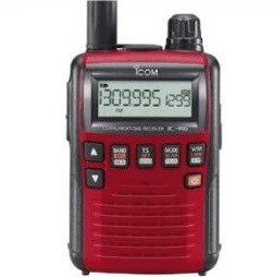 Icom IC-R6 Metallic Red Broadband Handy Receiver Air Band W/LCD Protector JP - Image 1 of 1