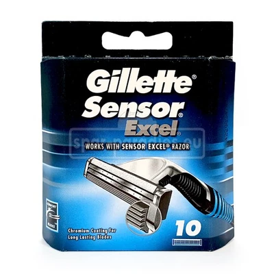 Gillette Sensor Excel Rasierklingen Klingen Ersatzklingen Herren 10er Packung - Bild 1 von 2