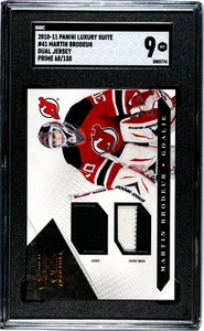 Martin Brodeur 2010 Luxury Suite Dual Jersey Prime 68/150 SGC 9 - Bild 1 von 2