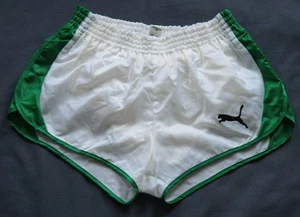 NEU Puma Nylon Sprinter Shorts glänzend Vintage Racer Retro Gay Running An... - Bild 1 von 1