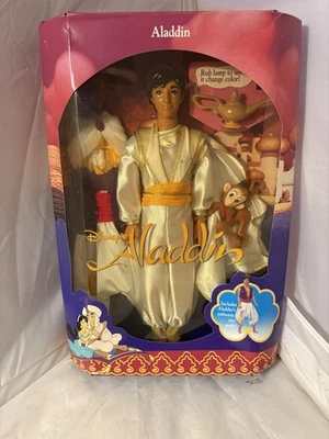 Винтажная кукла Disney 1992 Aladdin Mattel в коробке. Некоторые повреждения коробки, см. фотографии - Изображение 1 из 4