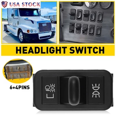 Headlight Dash Light Dimmer Switch For Freightliner Columbia 2001-11 A0630769010 - Image 1 of 4