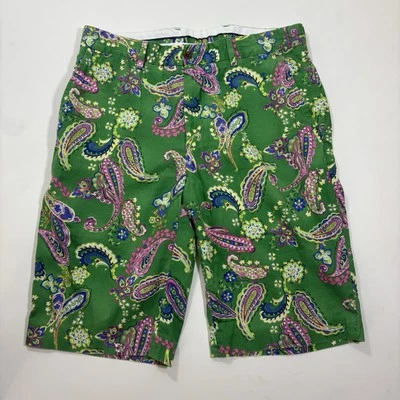 Pantalones Cortos De Colección Polo Ralph Lauren Paisley Para Hombre 32 Pantalones Chinos Verdes Foto 1 de 4