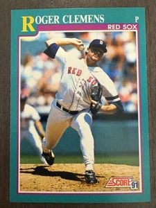 1991 Score Baseball Roger Clemens #655 Boston Red Sox - Picture 1 of 2