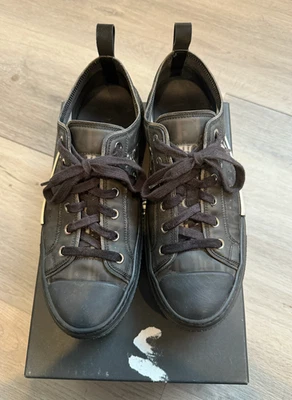 Dior B23 Low Top Black Oblique Sneakers - Size US 8 - w/ Box - Image 1 of 4