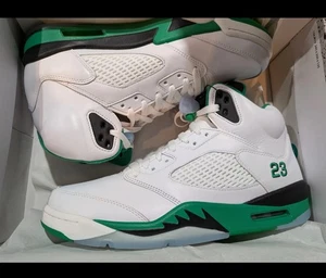 Größe 12 Damen - Air Jordan 5 Retro Lucky Green W - Brandneu mit Karton! - Bild 1 von 6
