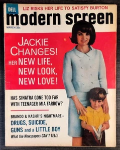 Modern Screen Magazine March 1965- Jackie Kennedy- Cary Grant- Rock Hudson - Picture 1 of 1