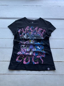 Camicia da donna Gothic Opium Cupcake Cult Punk Emo Tribal media rara nera Y2k - Foto 1 di 7