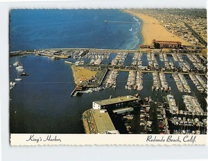 Postcard Aerial View King's Harbor Redondo Beach California USA - Picture 1 of 2