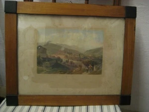 Grabado en acero Biedermeier Brixen Tirol del Sur color marco original - Imagen 1 de 4